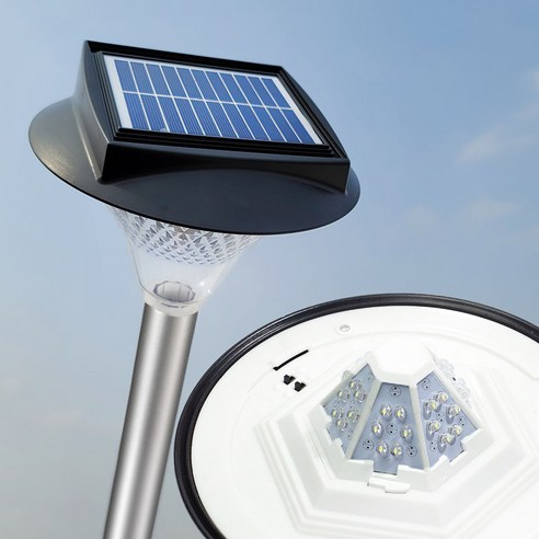 RJ36U 태양광LED마당센서조명 태양열정원잔디보안 전원 램프 문주 데크 벽등, 흰빛, 벽걸이형