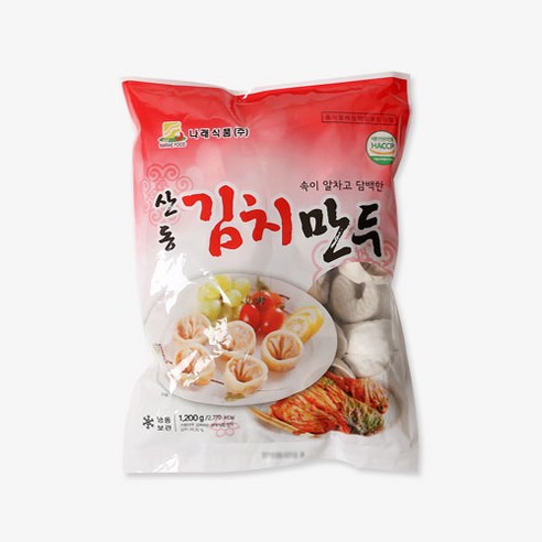 마싯소식자재 나래식품 산동 김치만두 1.2kg, 1개