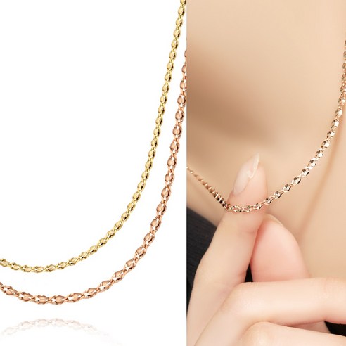 부드러운 매력을 선사하는 주리에떼 체인 목걸이