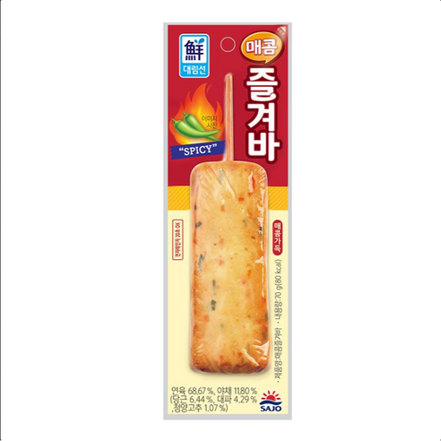 대림선 [대림선] 핫바 매콤즐겨바 70g