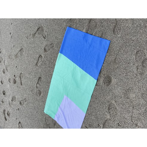 MOP(몹) 비치타월 샤워타월 디자인타올 대형타월 스트라이프수건, 1개, 민트믹스바이브