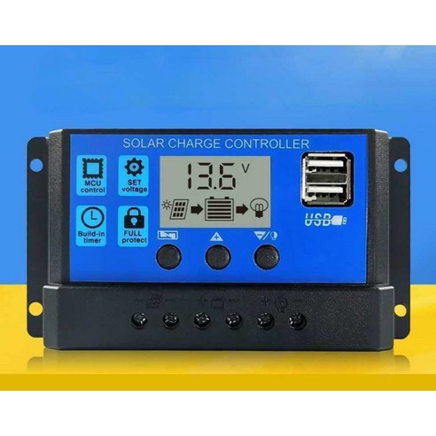 태양광 배터리 컨트롤러 패널 40A 60A 12V 24V 작동, 10A 12V 24V, 1개 태양광컨트롤러 Best Top5