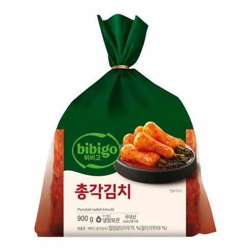 (무료배송) 비비고 총각김치 400g, 6개