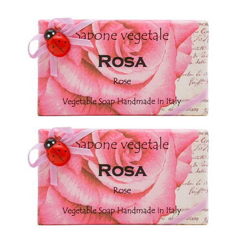 알키미아 무당벌레 비누 천연수제 향수비누, ROSA(로즈), 2개, 200g