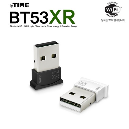 ipTIME BT53XR 블루투스 USB 동글, 블랙