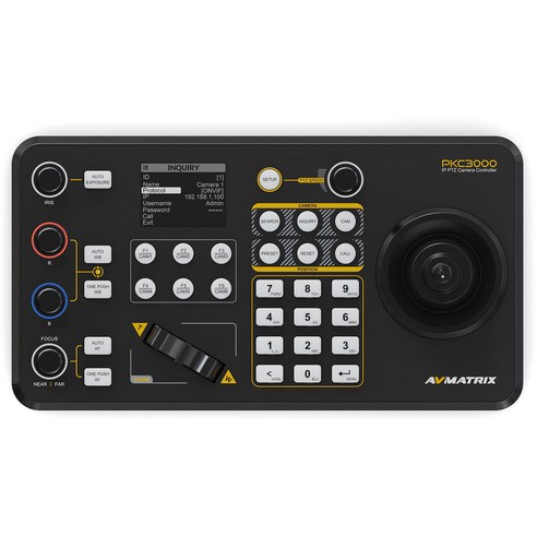 모바일 PC 플레이스테이션 유선 무선 컨트롤러 게임패드 블루투스조이스틱, 1개, CX-9116블랙 ptz컨트롤러 9 AVMATRIX Professional IP 및 직렬 PTZ 카메라 조이스틱 컨트롤러