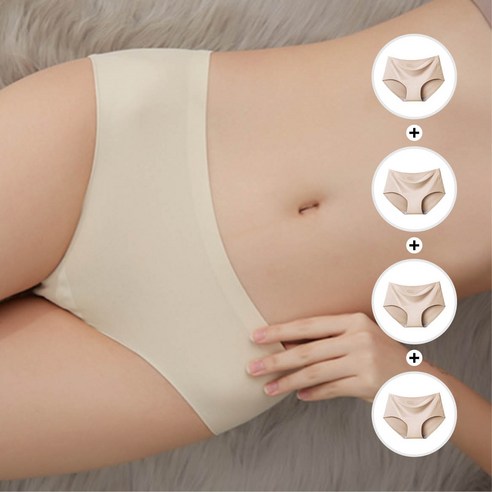 일상해답 소확자유 심리스 누디 팬티 4P 풀세트