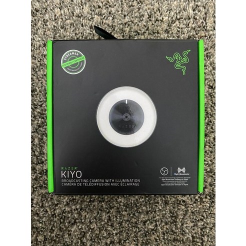 레이저 키요 1080p LED 링라이트 스트리밍 카메라 – 블랙, 1개