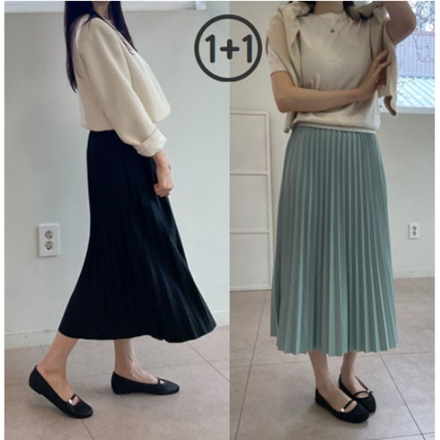 러블루 1+1 플리츠 A라인 밴딩 롱 스커트 에이라인스커트 러블루 1+1 플리츠 A라인 밴딩 롱 스커트 에이라인스커트