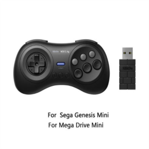 8bitdo얼티메이트ns  8bitdo얼티메이트 ps4 조이스틱 컨트롤러 8BitDo-M30 블루투스 2.4G 게임 패드 Sega Genesis Mini 및 메가, 한개옵션1, 02 2.4G