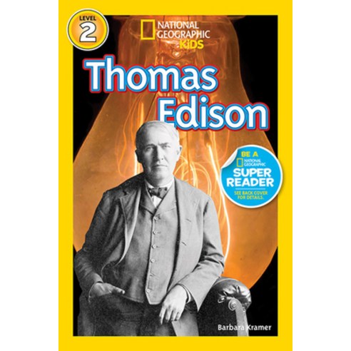(영문도서) Thomas Edison Paperback, National Geographic Kids, English, 9781426314766