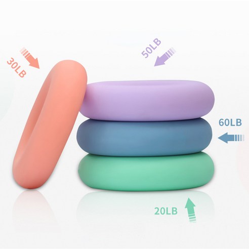 손 안에서 피어나는 활력, 실리콘 도넛 악력기 6종 세트