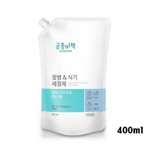 궁중비책 젖병 & 식기세정제 캡리필형, 1개, 400ml