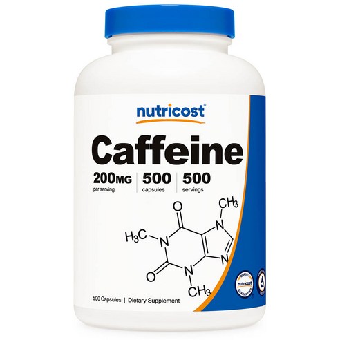 뉴트리코스트 카페인 200mg 500캡슐 1병, 500정, 1개