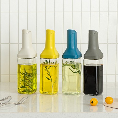 마치홈 자동개폐 스마트 오일병 4컬러, 350ml, 1세트