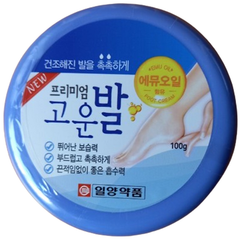 일양약품 프리미엄 고운발 풋크림 100g 30개 보습력 흡수력 건조해진 발 크림