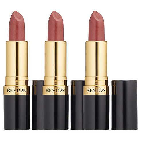 레브론 수퍼 러스트러스 펄 립스틱, Goldpearl Plum, 3개