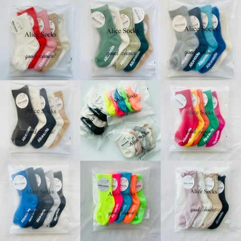 사랑스러운 발걸음을 위한 선택, 앨리스 유아동 양말 세트