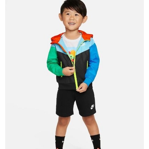 [매장정품] 나이키 NIKE 키즈 상하복 NSW바람막이 윈드러너반바지세트 A242ST894 194P