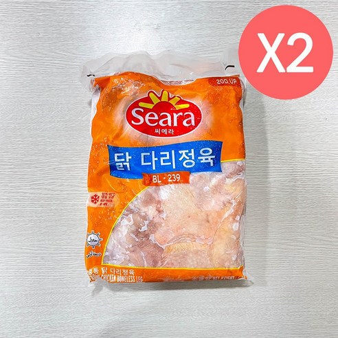 S.N. FOOD SEARA HALAL BONELESS CHICKEN LEG씨에라 할랄 닭다리살(냉동닭다리정육)브라질 2KG, 3개