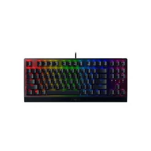 레이저 Blackwidow V3 TKL Linear KR 유선 텐키리스 키보드, 블랙, RZ03-0349, 황축