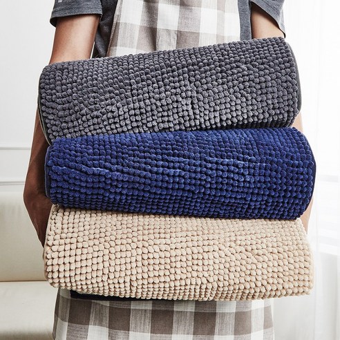 부드러움과 안전성을 겸비한 다용도 극세사 발매트