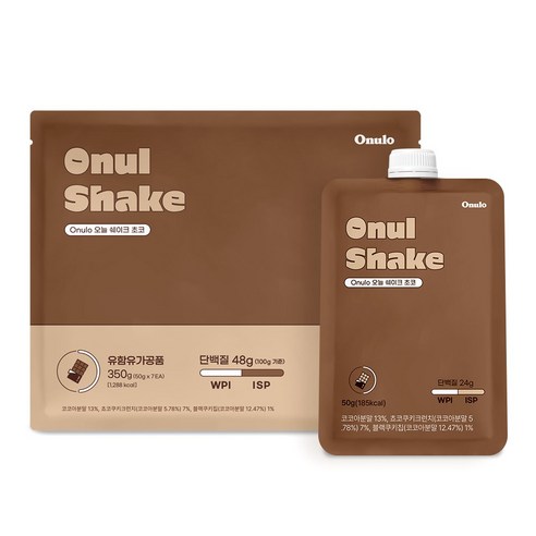 오늘로 오늘쉐이크 식사대용 단백질 쉐이크 초코, 350g, 1개