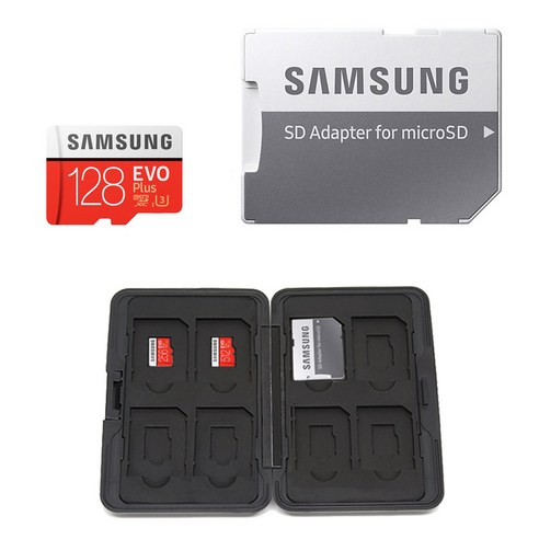 삼성전자 마이크로 SD 카드 + 블랙가디언 메모리카드 케이스 8P, 128GB
