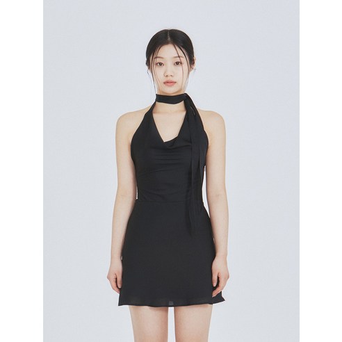 ワンピース Not your rose Scarf flare dress 4BNY080 levimeikoScarf flare dress (Navy) - Not your rose