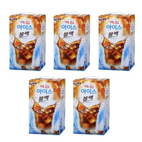 맥심 아이스 블랙 커피믹스, 5.9g, 100개입, 5개