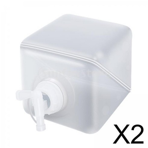 손잡이 가정 물 저장을 가진 BPA 자유로운 접을 수 있는 물 콘테이너 차, 하얀, 2L, LDPE