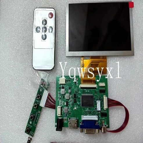 HDMI VGA 2AV LCD 컨트롤러 보드 작업 5 인치 800x480 50pin EJ050NA EJ050NA-01G 01G 디스플레이 화면, [03] LCD and board