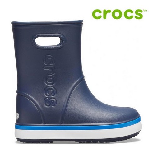 크록스 아동 장화 44- 205827-4KB Kids Crocband Rain Boot Navy Bright Cobalt