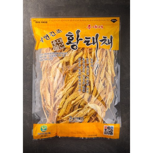 용대리황태 북어채 황태채 가정용 업소용 자연건조, 1개, 500g