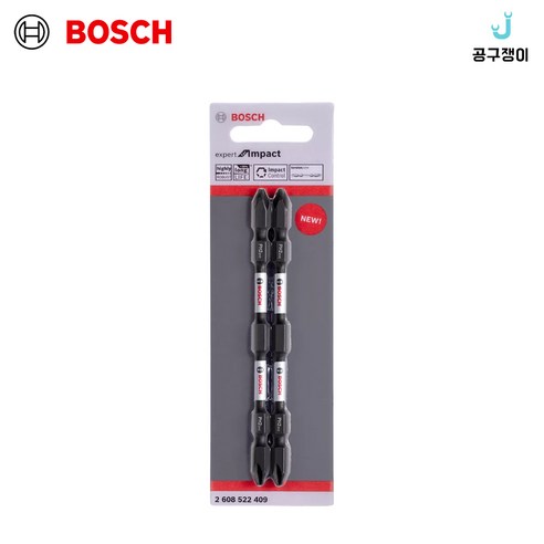 보쉬 토션비트 PH2 육각 6.35 x 110mm 2608522409 양날토션비트 2pcs