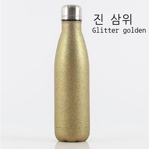 304 스테인리스강 스포츠 주전자 선물 컵, 금파금, 500ml