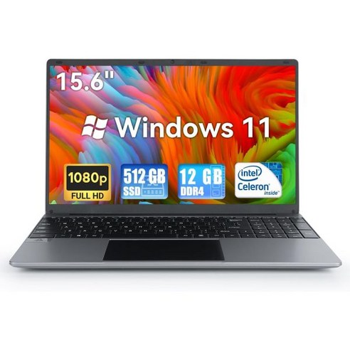 [관부가세포함] 노트북 컴퓨터 16GB RAM 512GB ROM 인텔 Intel Celeron Quad-Co