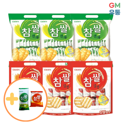 크라운 대용량 쌀과자 세트: 사무실 간식의 완벽한 선택