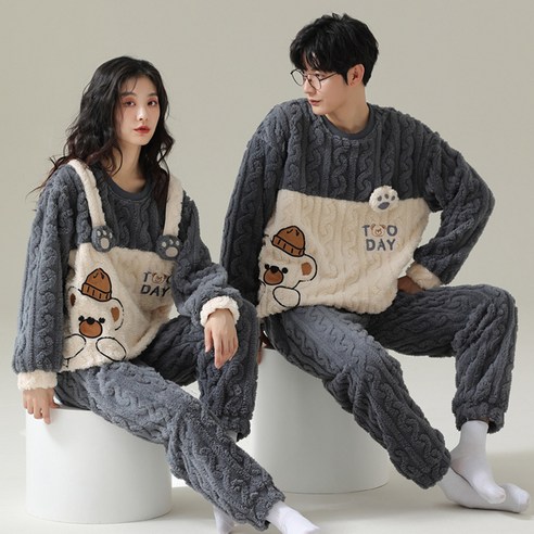 가을과 겨울 커플 잠옷