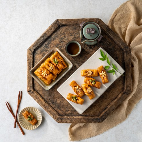 전통적인 한국 과자의 다양한 맛을 한 상자에 담은 제품