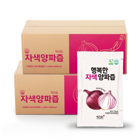 예진원 행복한 자색 양파즙, 100개, 80ml 
건강즙/음료