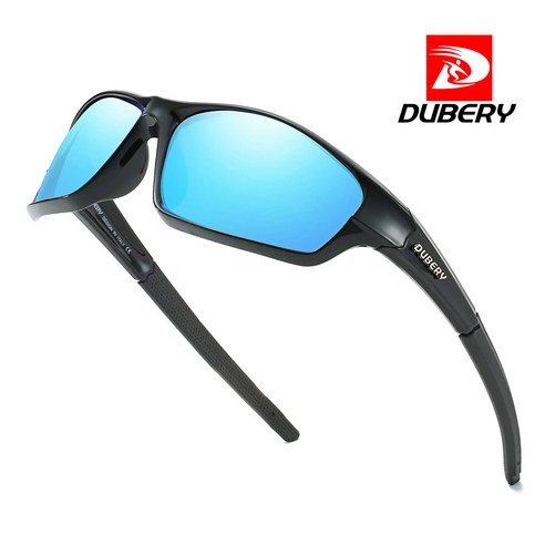 DUBERY D620 패션 편광 미러선글라스 라이딩 낚시 등산 자전거 남여공용, 8.black/blue