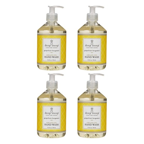 딥스팁 아르간 오일 핸드 워시, Grapefruit - Bergamot, 520ml, 4개