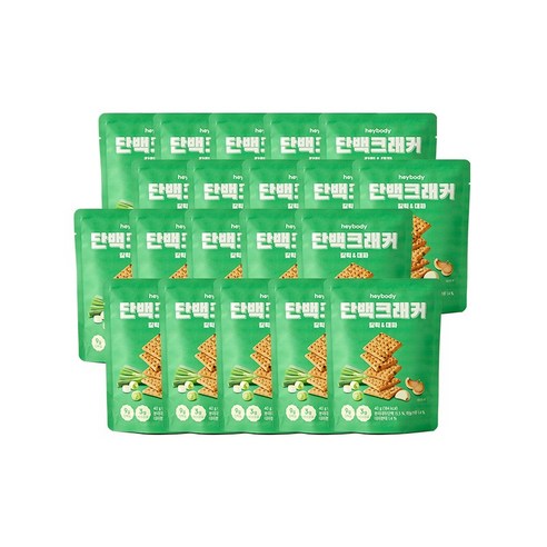 헤이바디 단백크래커 40g, 20개, 갈릭대파