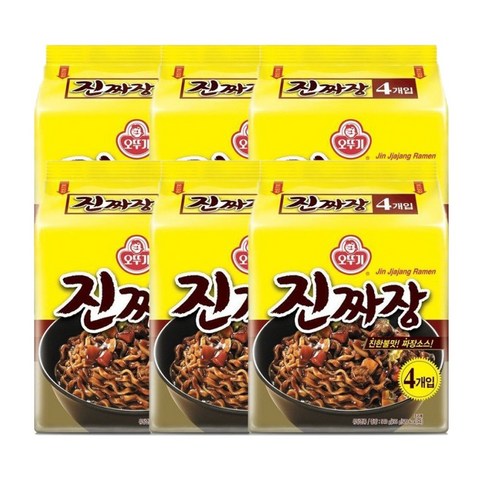<올따옴> 오뚜기 진짜장멀티 4입 6봉지, 24개