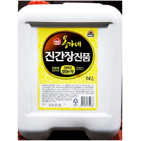 무배 진간장(옹가네 14L) | 맛간장 진간장가격 - 진간장 | 쿠팡