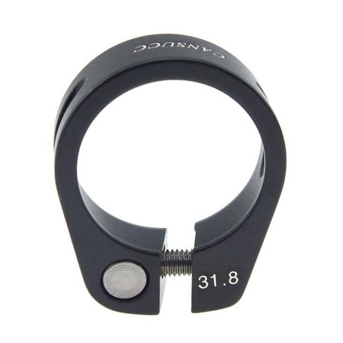 퀵 릴리스 시트 포스트 클램핑 31.8mm 레이싱 바이크 부품, 블랙, 알루미늄 합금