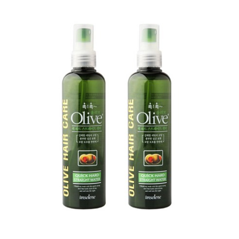 아임세레느 올리브 퀵 하드 스트레이트 워터 헤어스프레이, 240ml, 2개