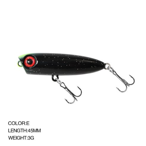 루아 미끼 QOOP45 미물침수 연필 파기일체 미끼 3g 시냇물 마구 가짜 미끼, 45Mm/3G, 이자형