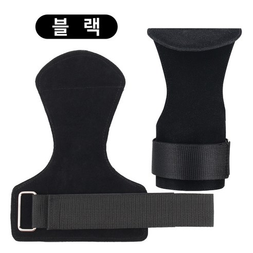 UPPERCUT 남녀공용 헬스 스트랩 리프팅 그립 손목보호대 풀업 데드리프트 역도 크로스핏, 1개, 블랙